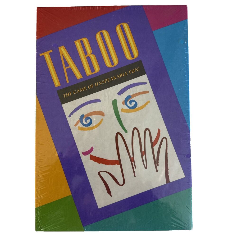 New Sealed In Box Vintage 1989 Taboo A Milton Bradley Game Ages 12-Adult - NOS